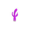 Vibromasseur triple stimulation très puissant violet USB 